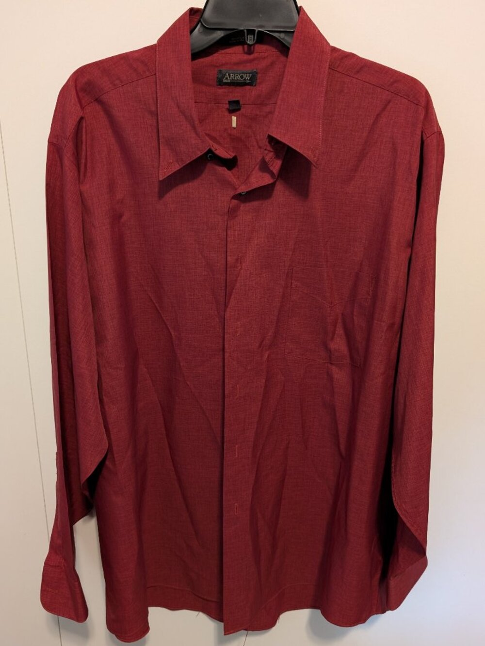 Arrow men's long-sleeve button-up dress shirt - XL